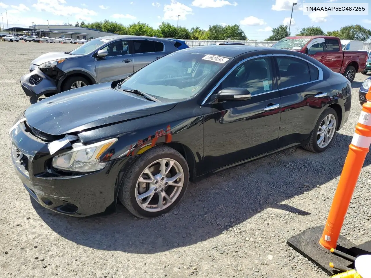 2014 Nissan Maxima S VIN: 1N4AA5AP5EC487265 Lot: 56600695