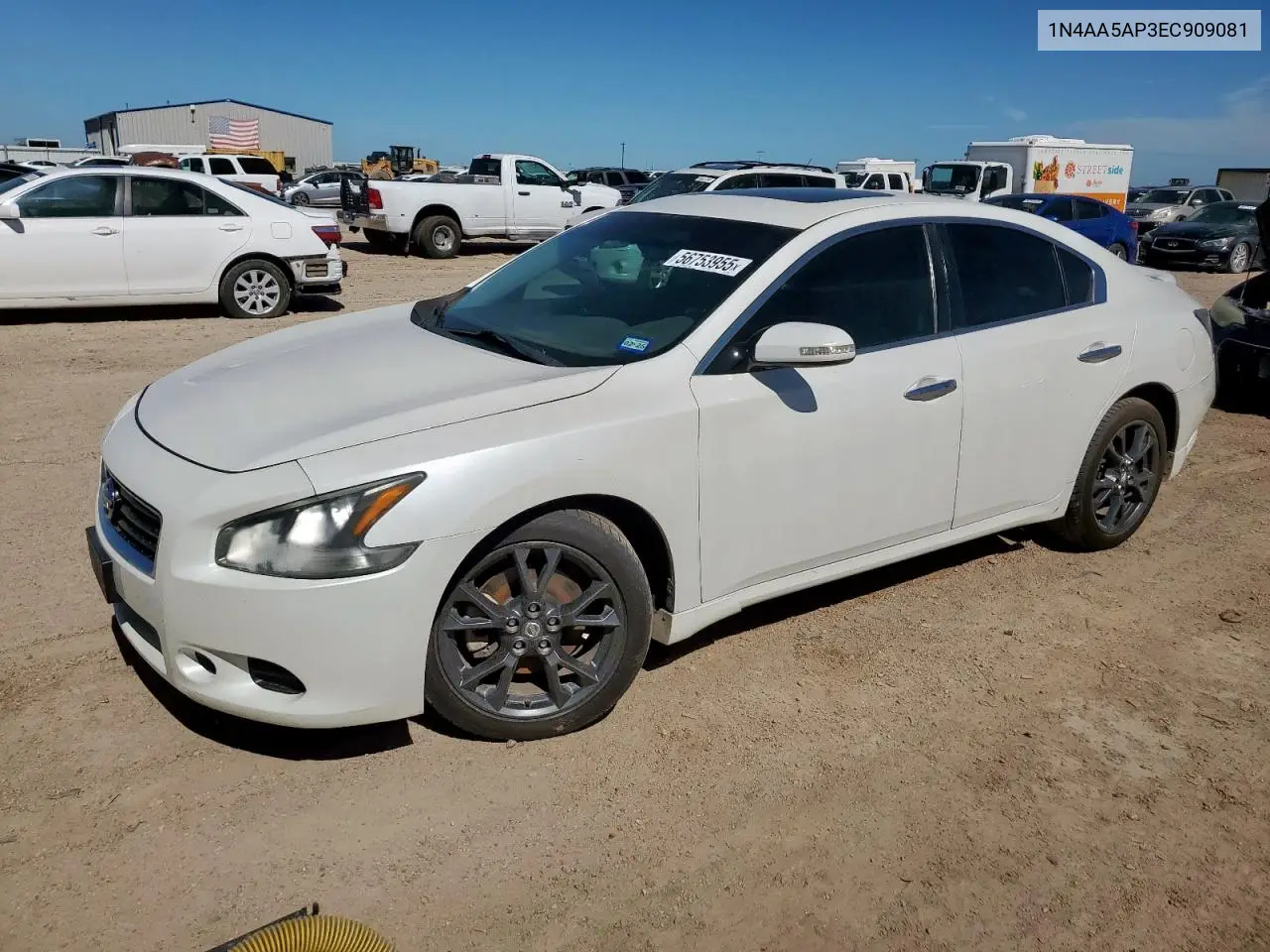2014 Nissan Maxima S VIN: 1N4AA5AP3EC909081 Lot: 56753955