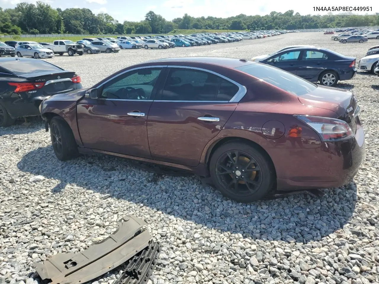 2014 Nissan Maxima S VIN: 1N4AA5AP8EC449951 Lot: 62562125