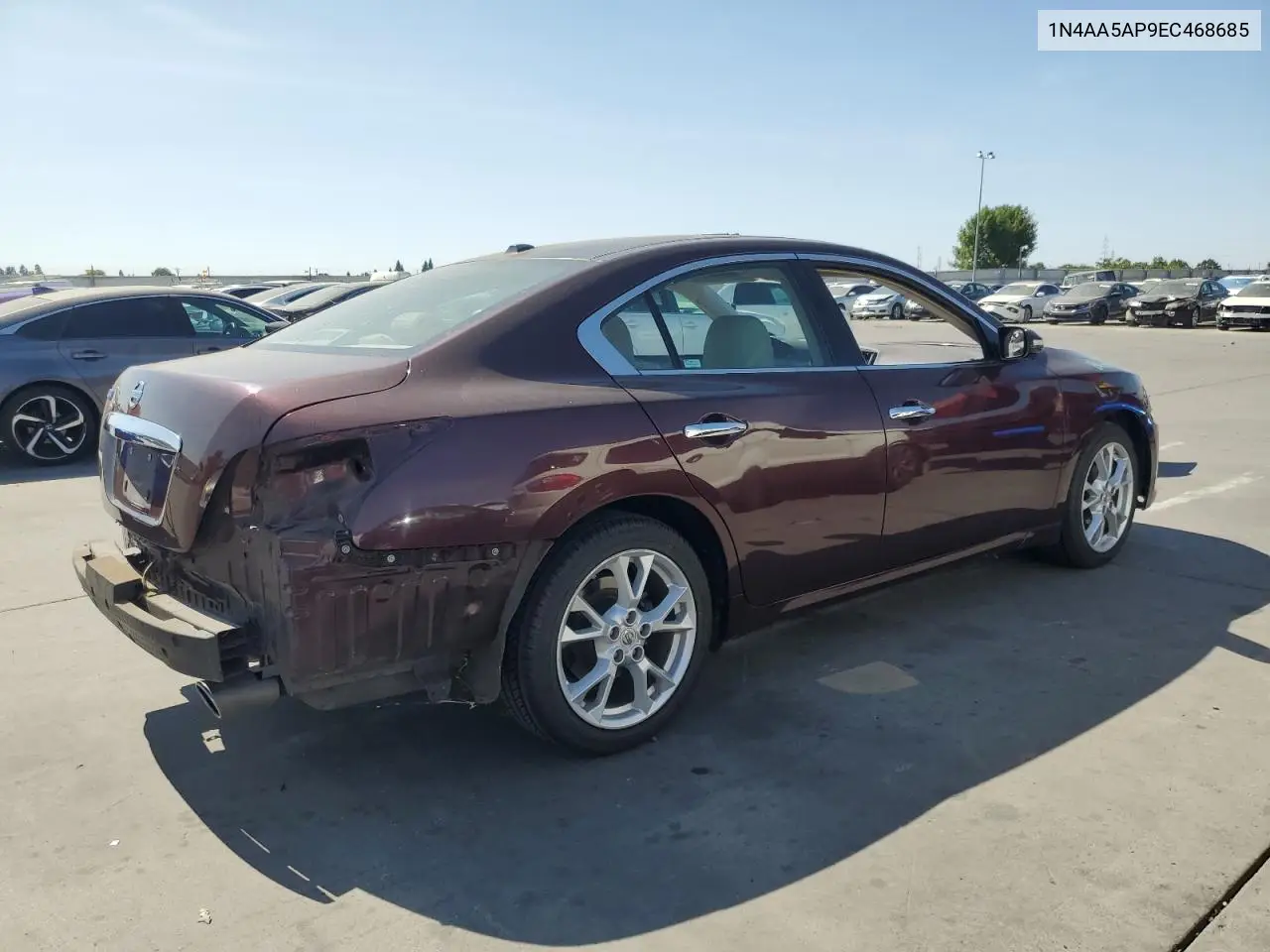 2014 Nissan Maxima S VIN: 1N4AA5AP9EC468685 Lot: 62609475