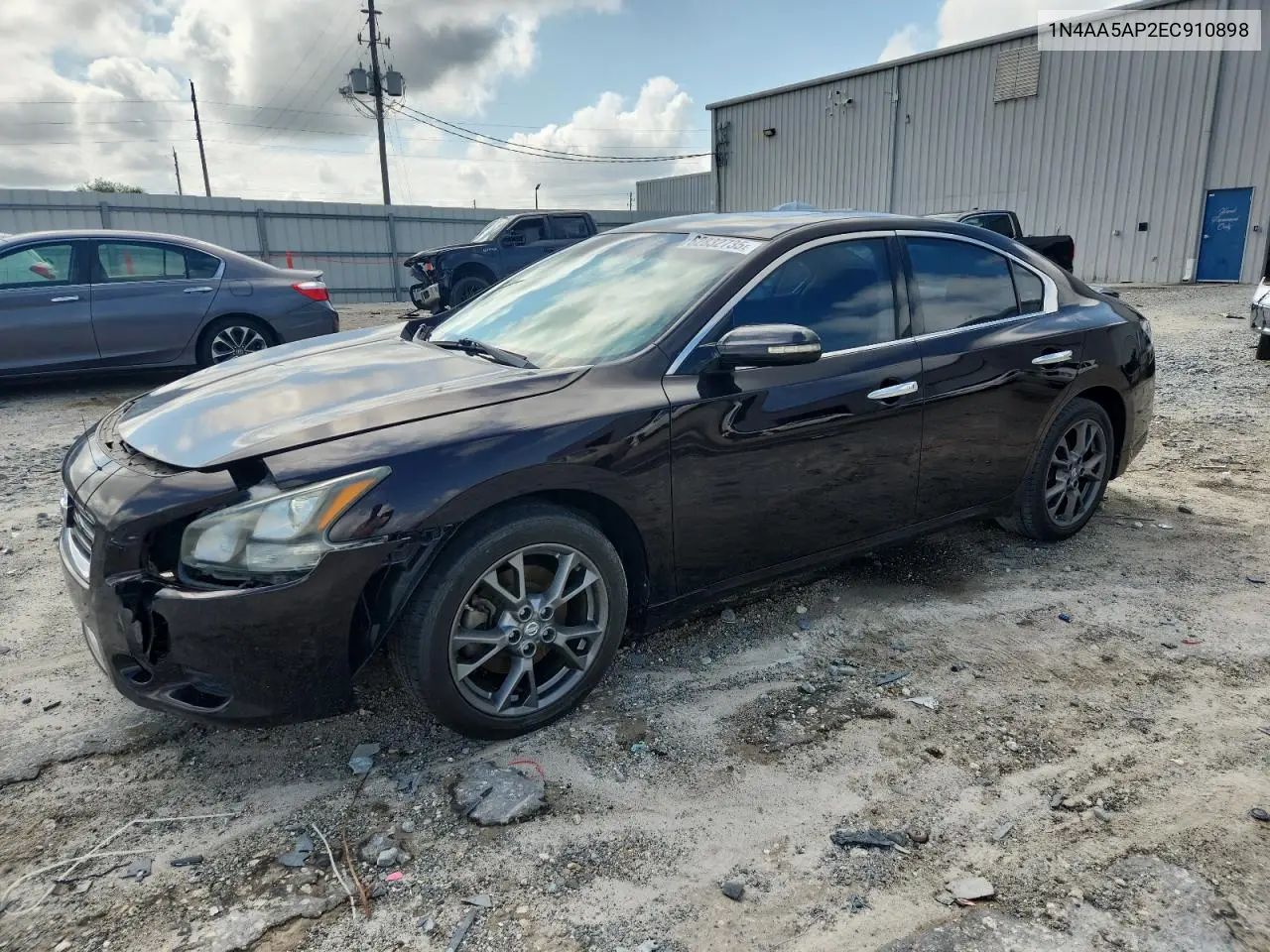2014 Nissan Maxima S VIN: 1N4AA5AP2EC910898 Lot: 62832735