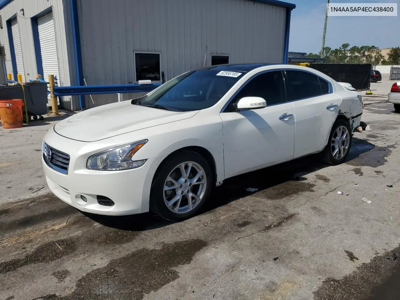 2014 Nissan Maxima S VIN: 1N4AA5AP4EC438400 Lot: 62956185
