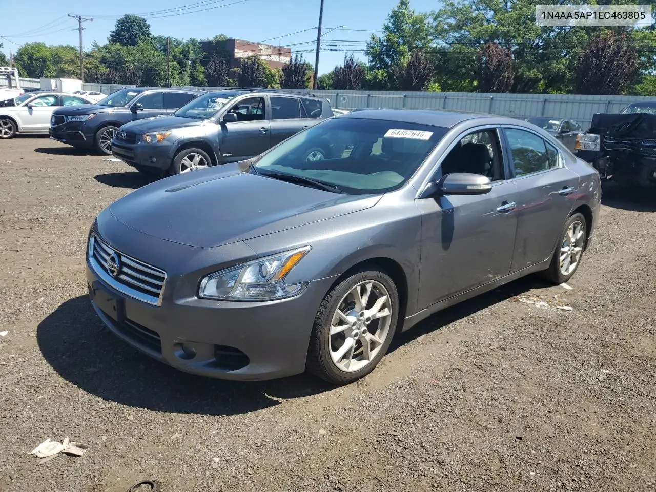 2014 Nissan Maxima S VIN: 1N4AA5AP1EC463805 Lot: 64357645