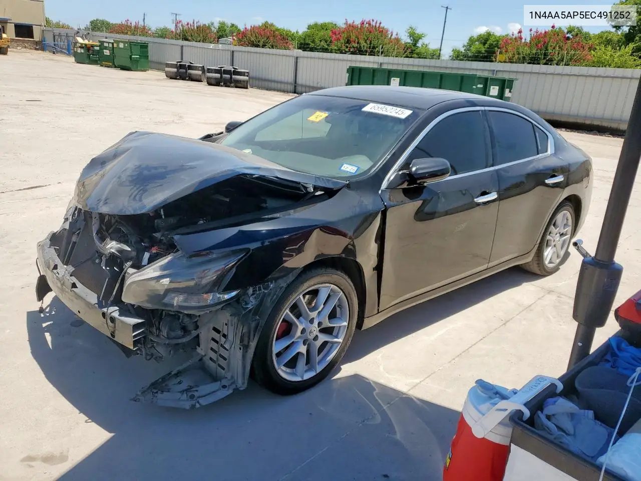 2014 Nissan Maxima S VIN: 1N4AA5AP5EC491252 Lot: 65952245