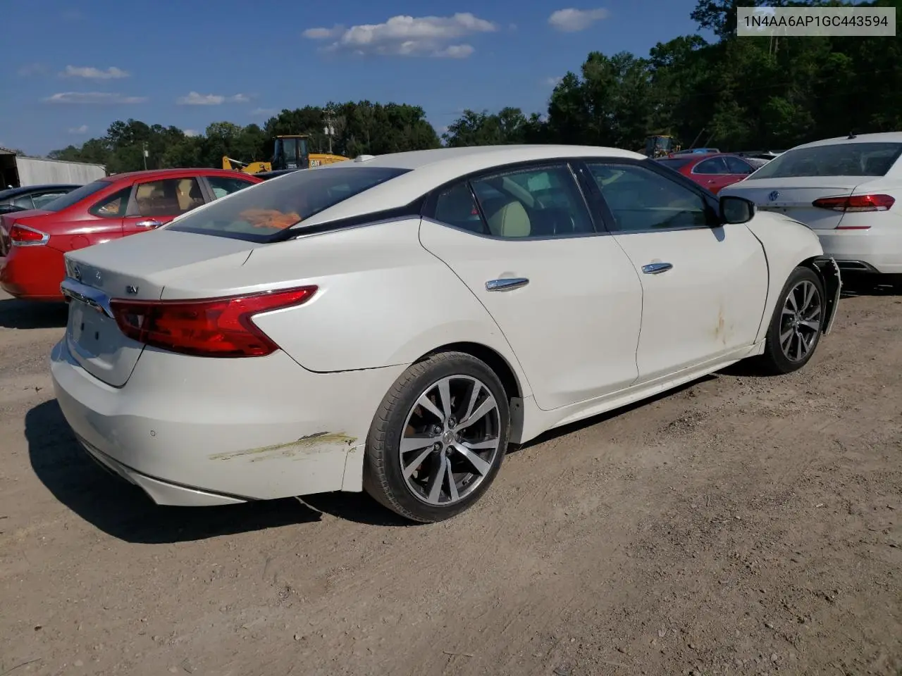 2016 Nissan Maxima 3.5S VIN: 1N4AA6AP1GC443594 Lot: 56419275
