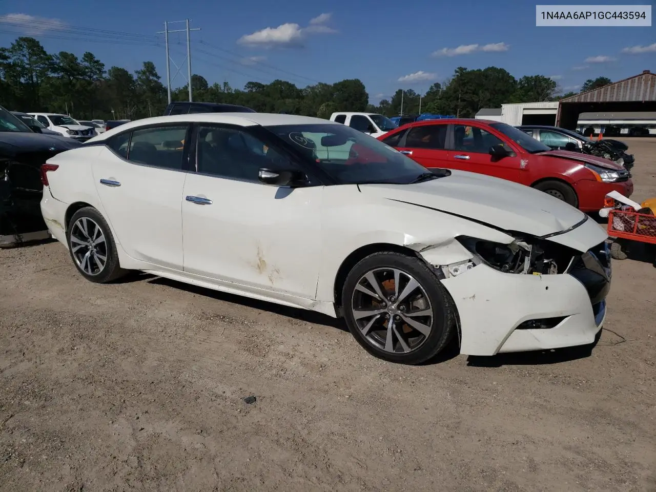 2016 Nissan Maxima 3.5S VIN: 1N4AA6AP1GC443594 Lot: 56419275