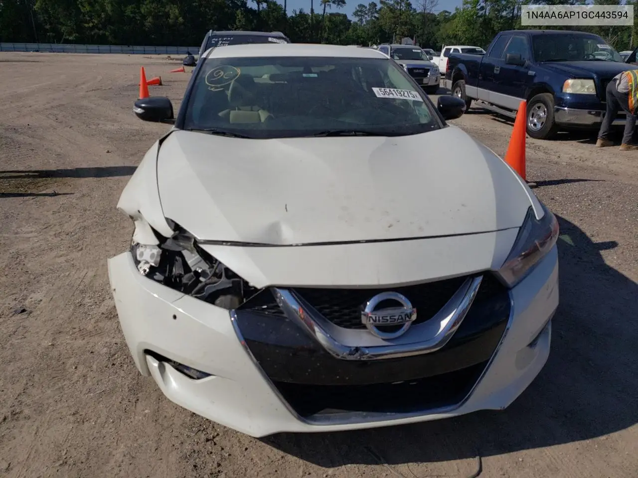 2016 Nissan Maxima 3.5S VIN: 1N4AA6AP1GC443594 Lot: 56419275