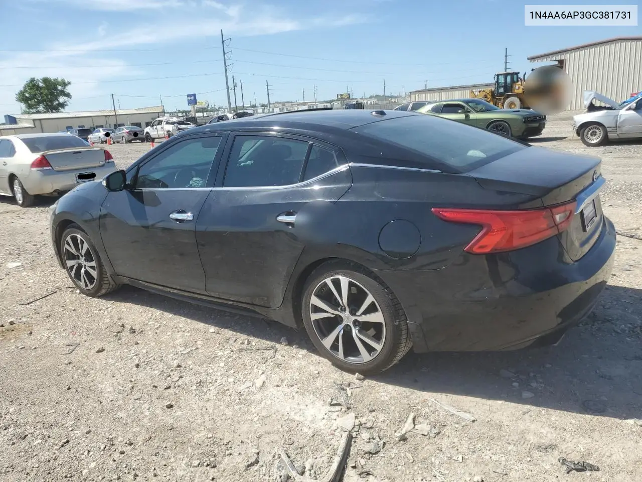 2016 Nissan Maxima 3.5S VIN: 1N4AA6AP3GC381731 Lot: 56584935