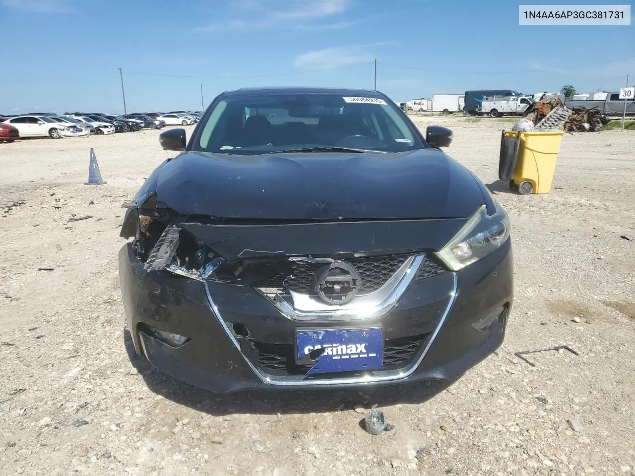2016 Nissan Maxima 3.5S VIN: 1N4AA6AP3GC381731 Lot: 56584935