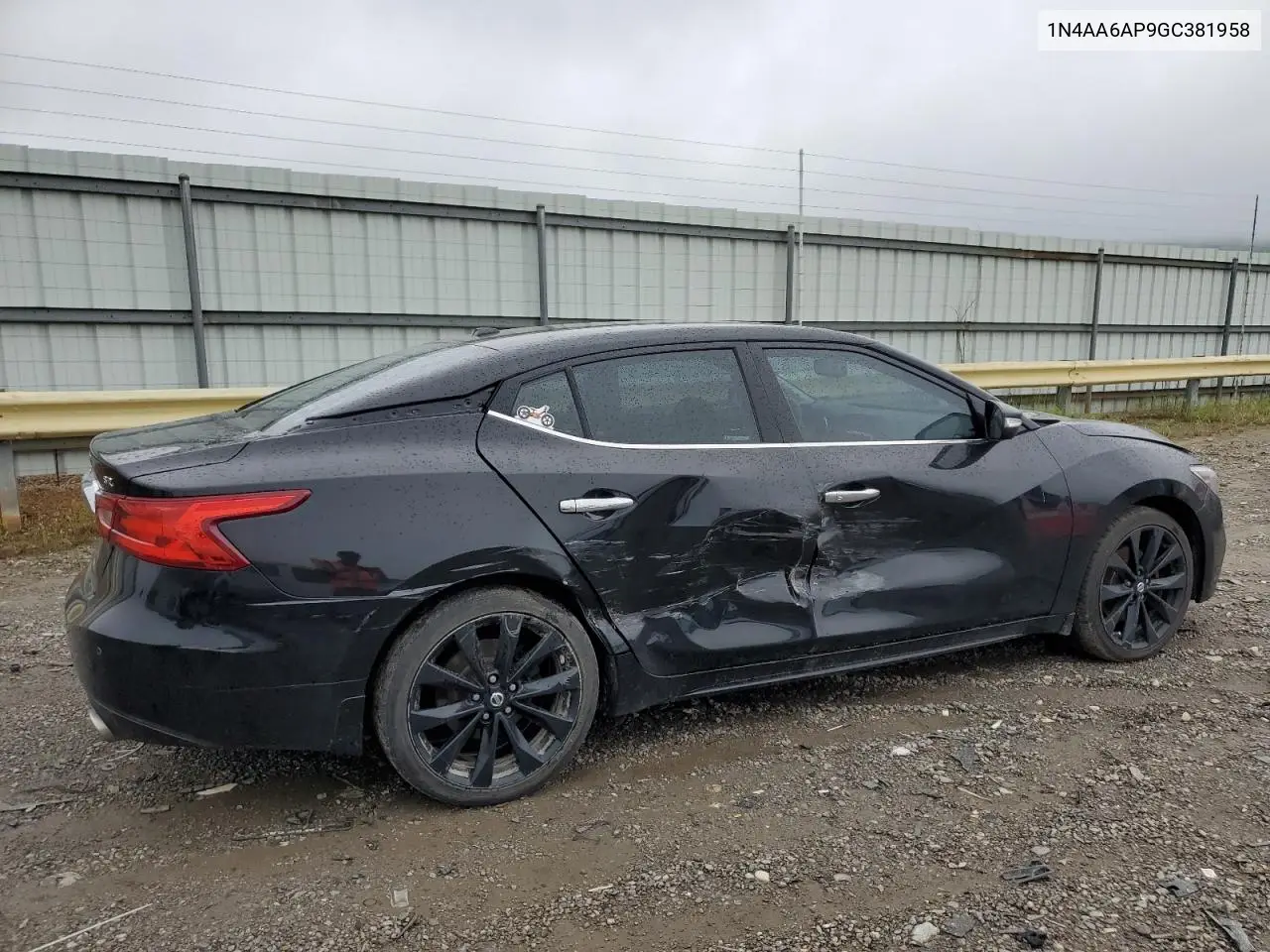 2016 Nissan Maxima 3.5S VIN: 1N4AA6AP9GC381958 Lot: 56851945