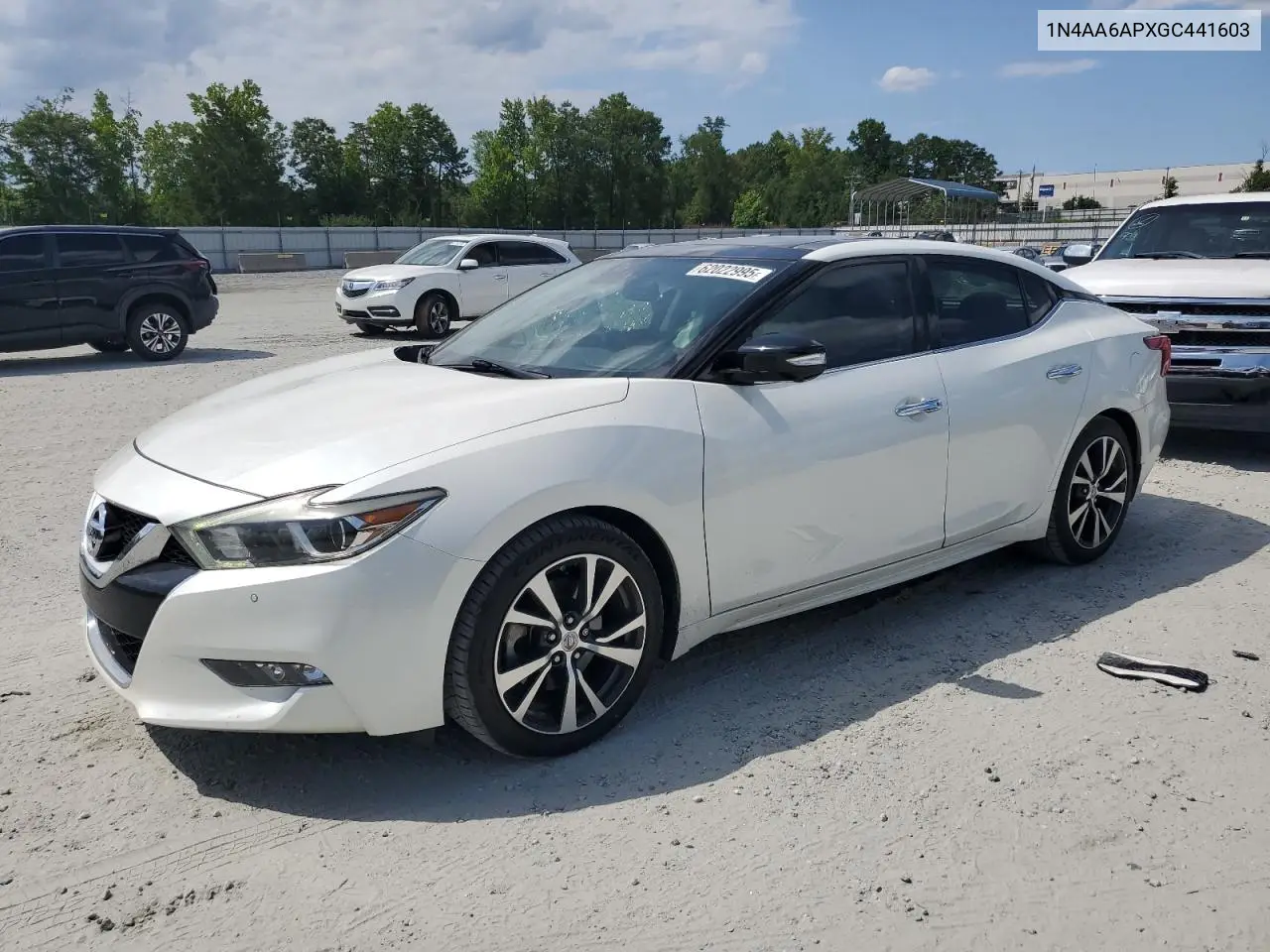 2016 Nissan Maxima 3.5S VIN: 1N4AA6APXGC441603 Lot: 62022995