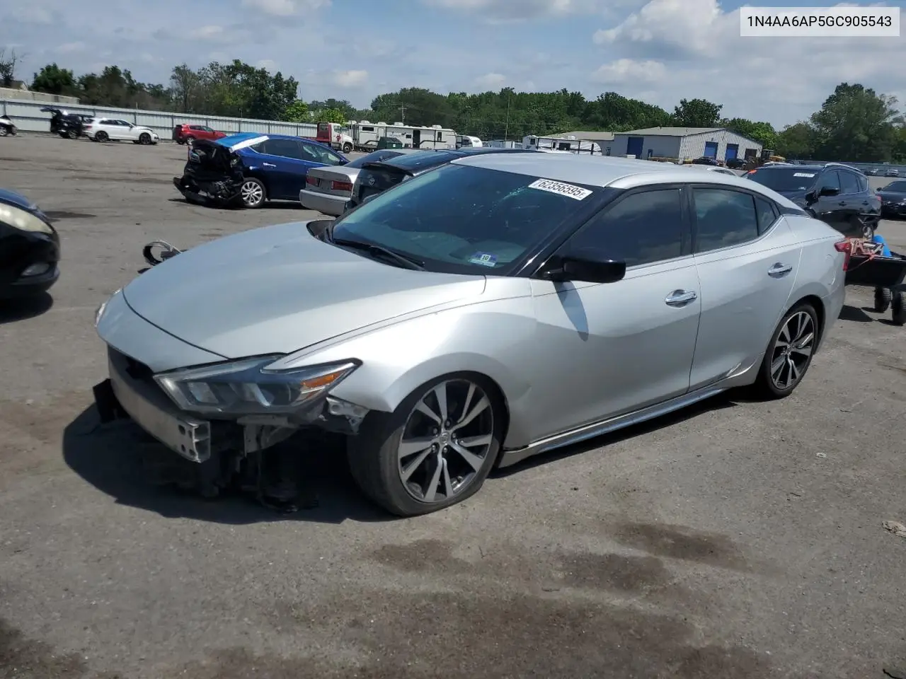 2016 Nissan Maxima 3.5S VIN: 1N4AA6AP5GC905543 Lot: 62356595