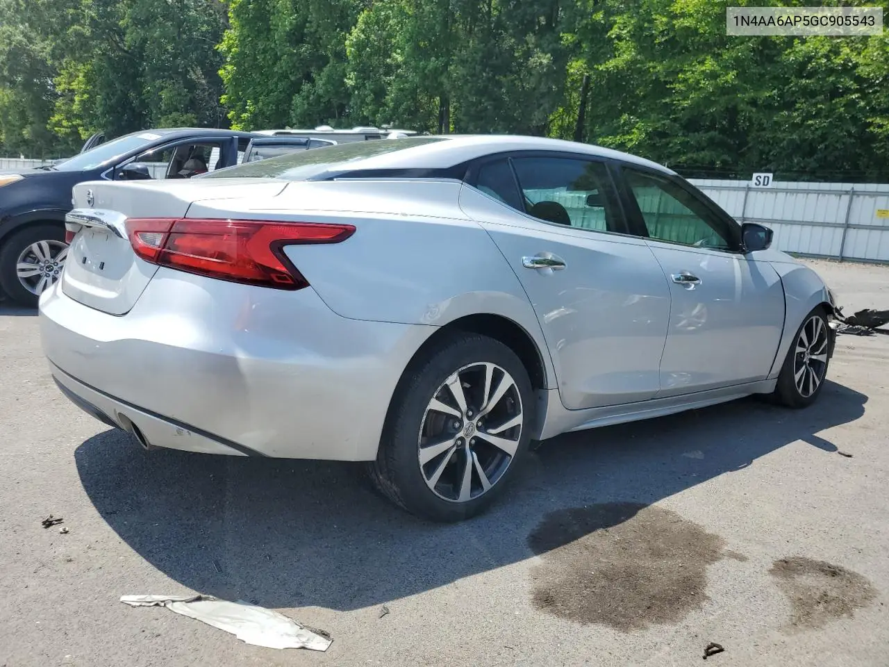2016 Nissan Maxima 3.5S VIN: 1N4AA6AP5GC905543 Lot: 62356595