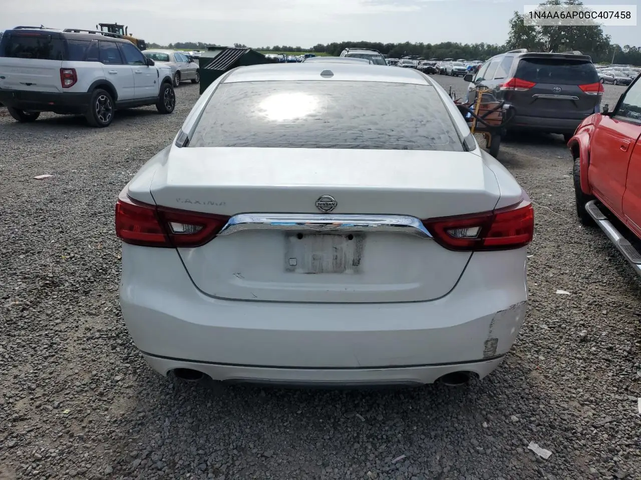 2016 Nissan Maxima 3.5S VIN: 1N4AA6AP0GC407458 Lot: 62397265