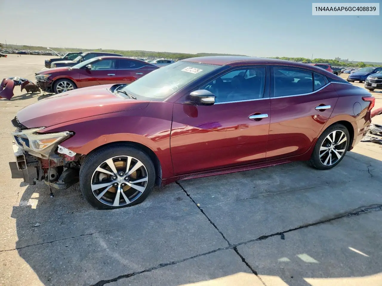 2016 Nissan Maxima 3.5S VIN: 1N4AA6AP6GC408839 Lot: 62942175