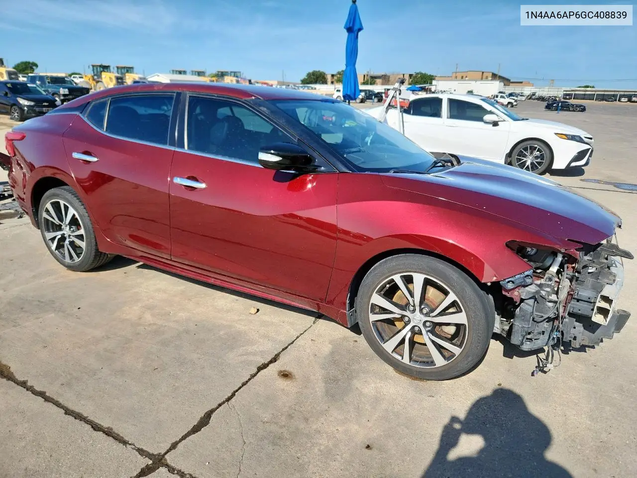 2016 Nissan Maxima 3.5S VIN: 1N4AA6AP6GC408839 Lot: 62942175