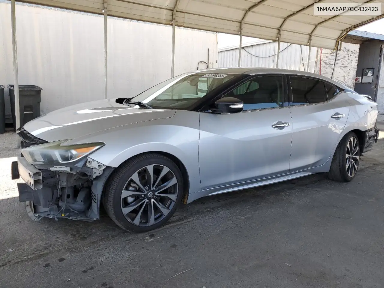 2016 Nissan Maxima 3.5S VIN: 1N4AA6AP7GC432423 Lot: 64696265