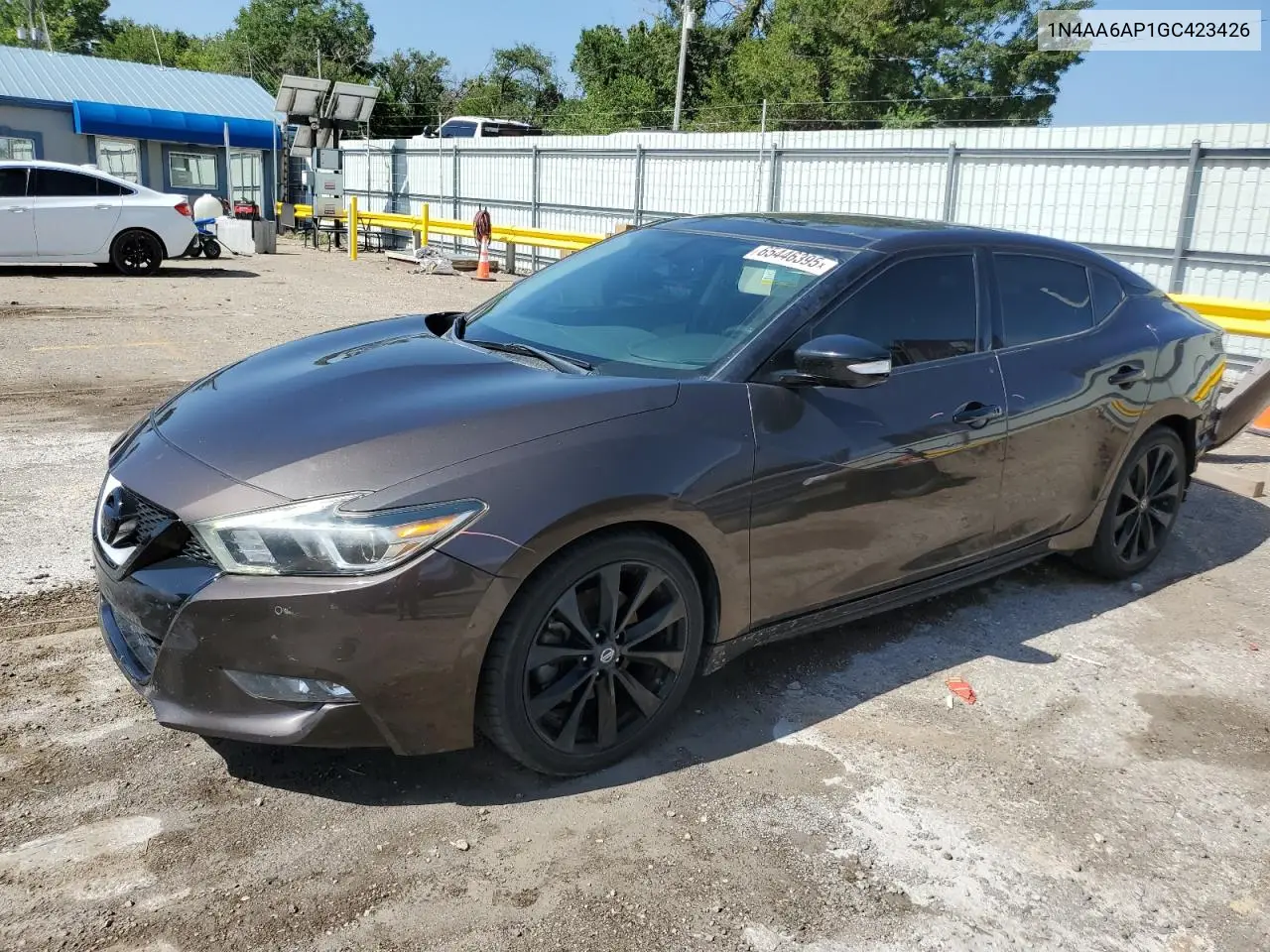 2016 Nissan Maxima 3.5S VIN: 1N4AA6AP1GC423426 Lot: 65446395