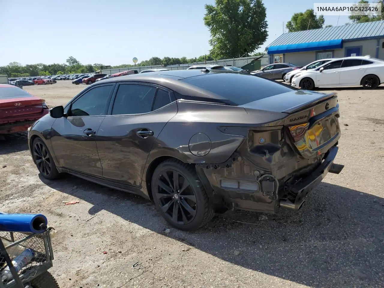 2016 Nissan Maxima 3.5S VIN: 1N4AA6AP1GC423426 Lot: 65446395