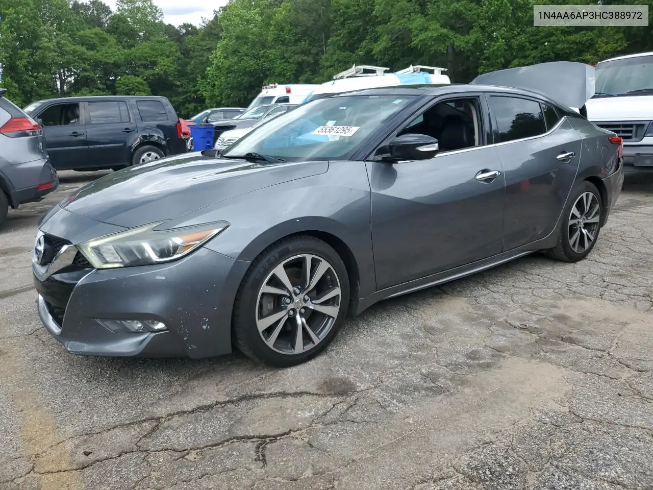 2017 Nissan Maxima 3.5S VIN: 1N4AA6AP3HC388972 Lot: 55361295