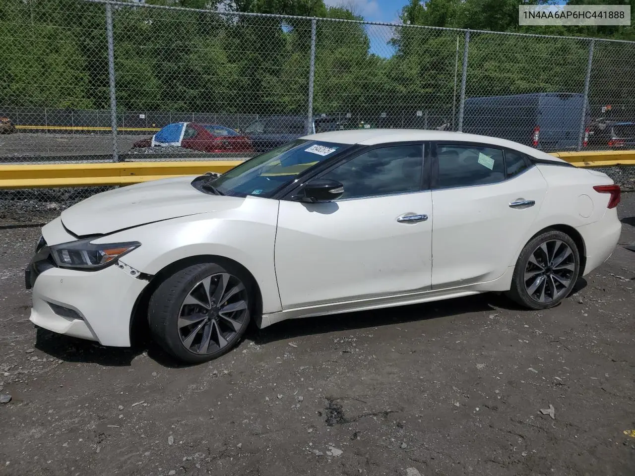 2017 Nissan Maxima 3.5S VIN: 1N4AA6AP6HC441888 Lot: 55482875