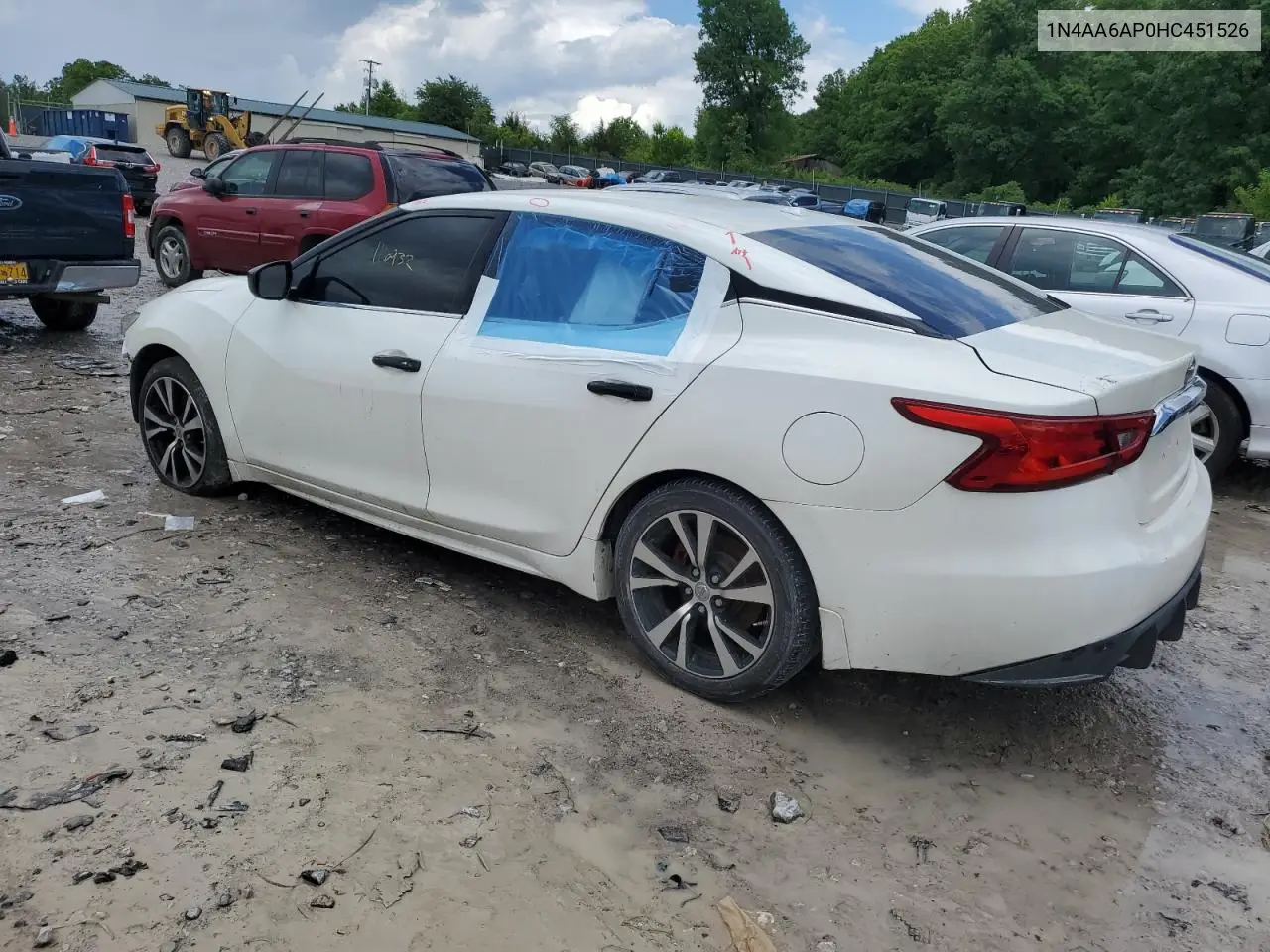 2017 Nissan Maxima 3.5S VIN: 1N4AA6AP0HC451526 Lot: 56852265