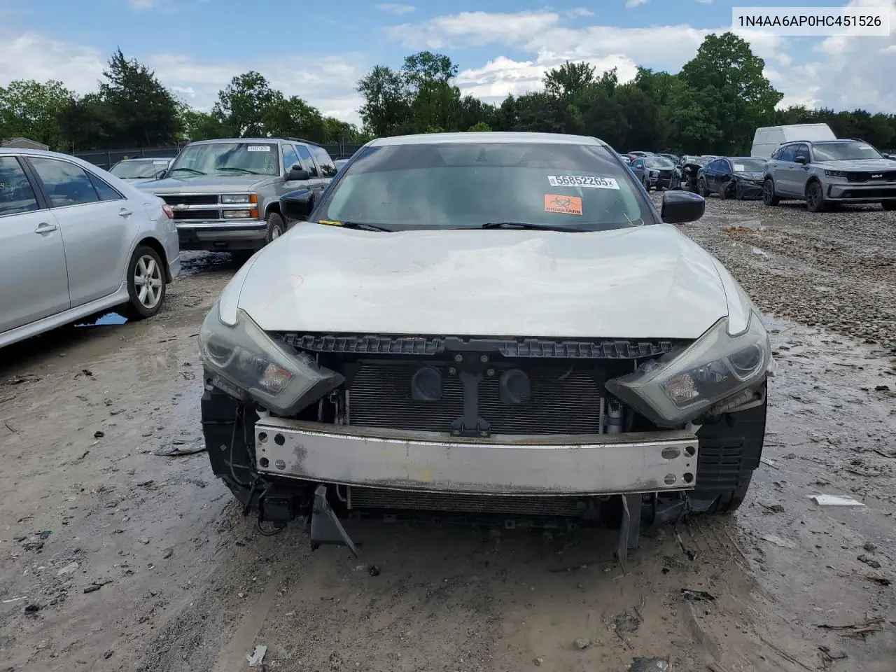 2017 Nissan Maxima 3.5S VIN: 1N4AA6AP0HC451526 Lot: 56852265