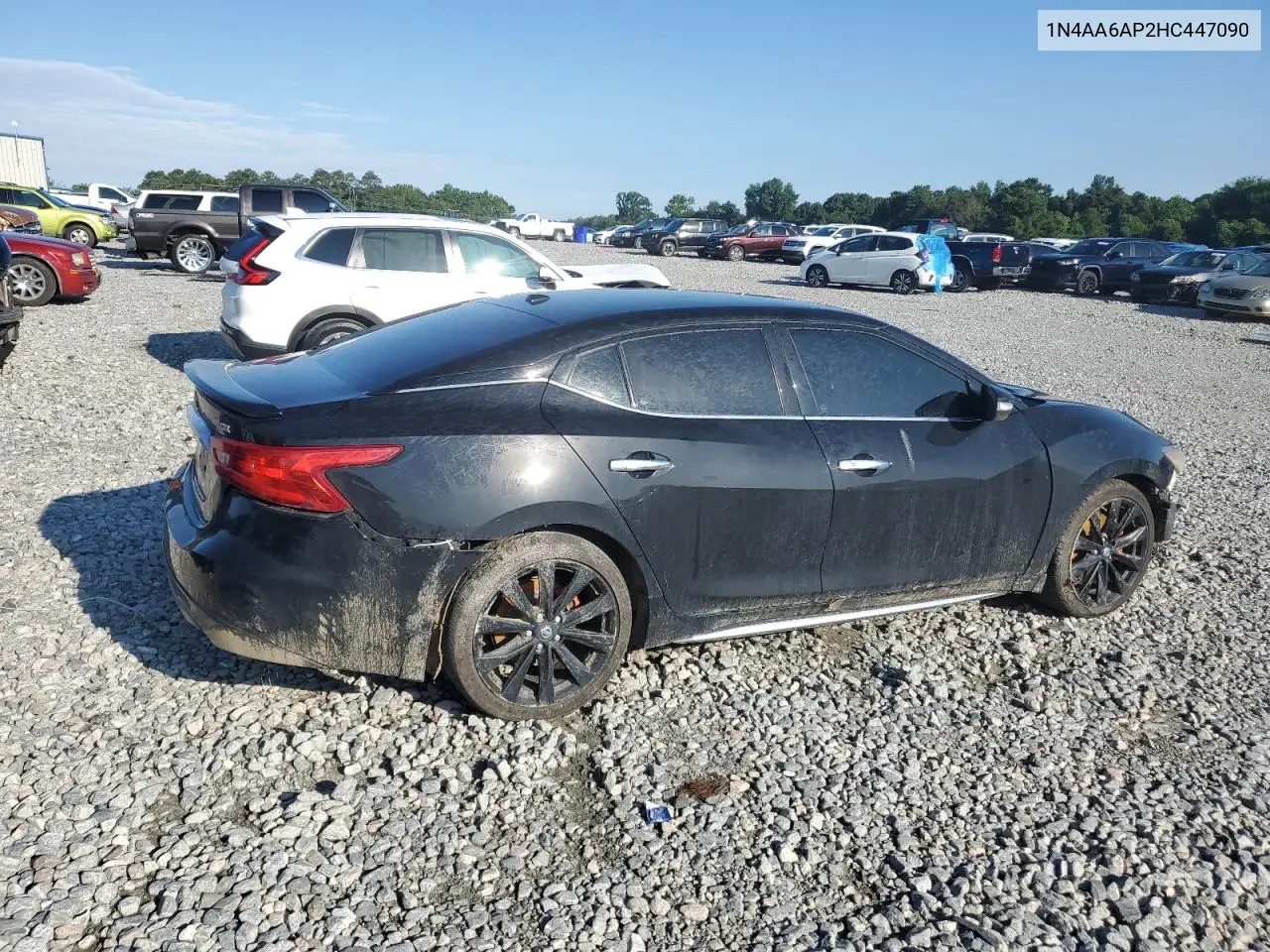 2017 Nissan Maxima 3.5S VIN: 1N4AA6AP2HC447090 Lot: 61973415