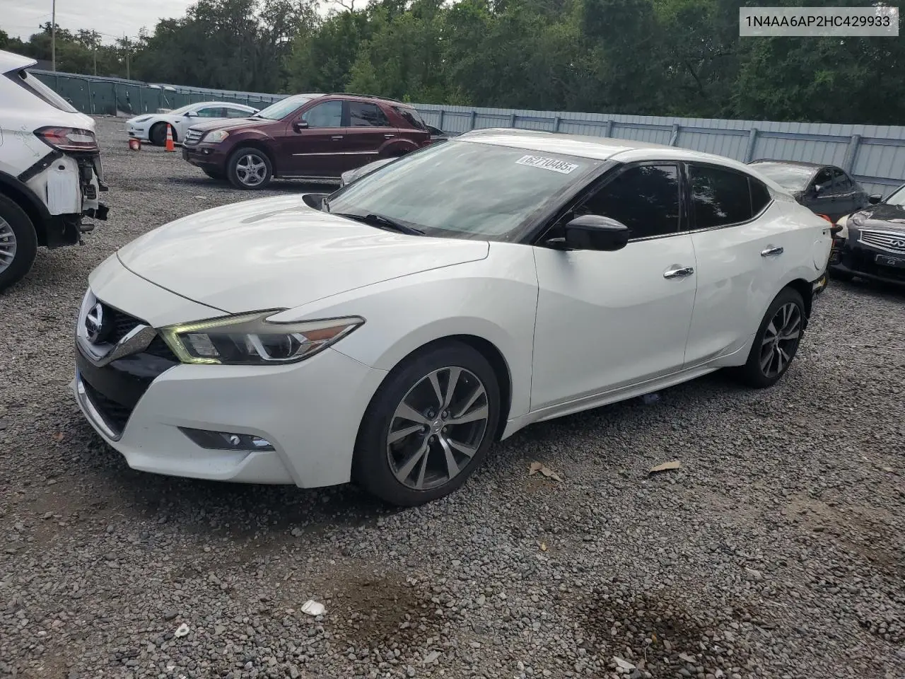 2017 Nissan Maxima 3.5S VIN: 1N4AA6AP2HC429933 Lot: 62710485