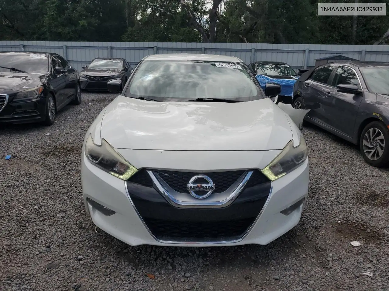 2017 Nissan Maxima 3.5S VIN: 1N4AA6AP2HC429933 Lot: 62710485
