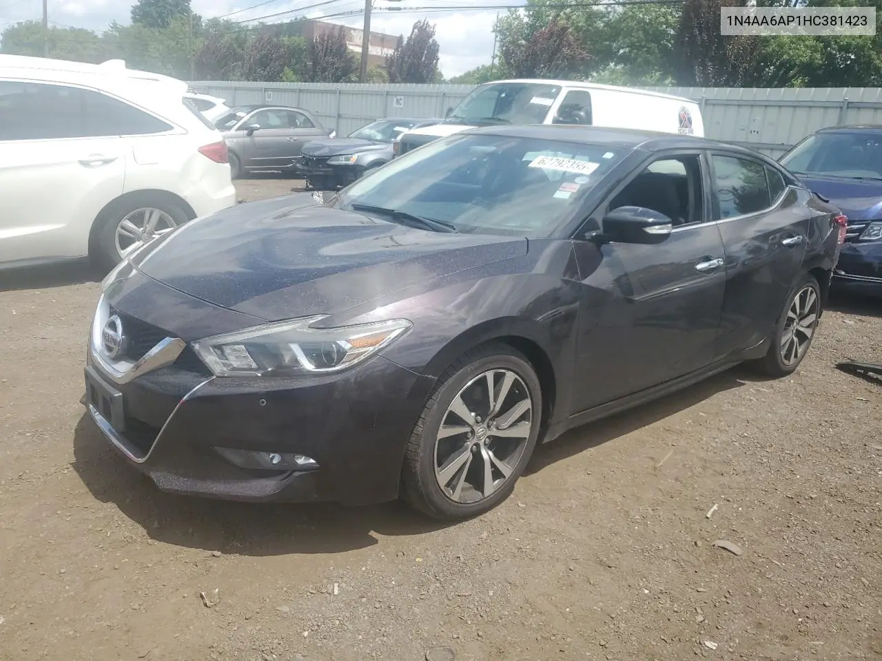2017 Nissan Maxima 3.5S VIN: 1N4AA6AP1HC381423 Lot: 62792355