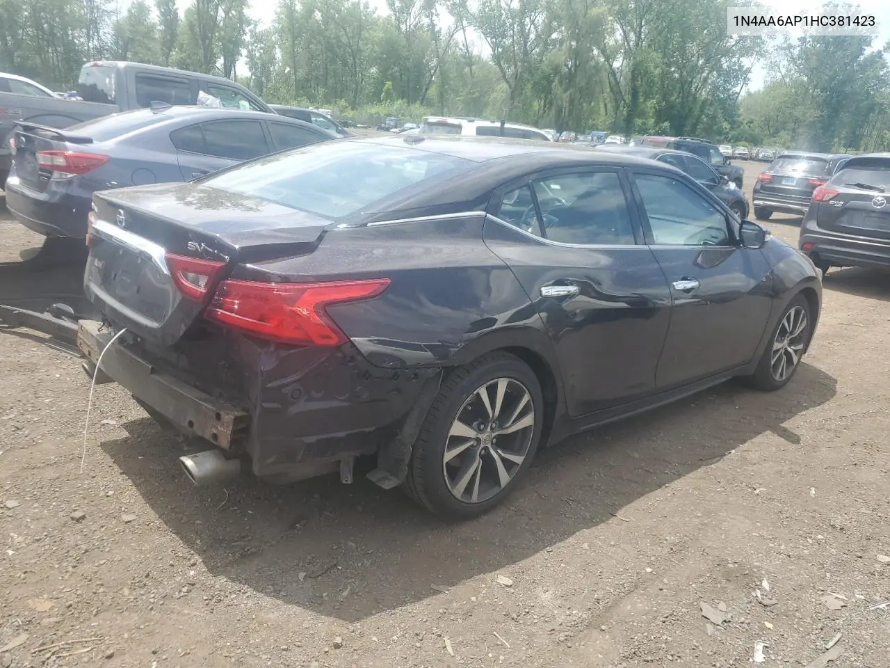 2017 Nissan Maxima 3.5S VIN: 1N4AA6AP1HC381423 Lot: 62792355