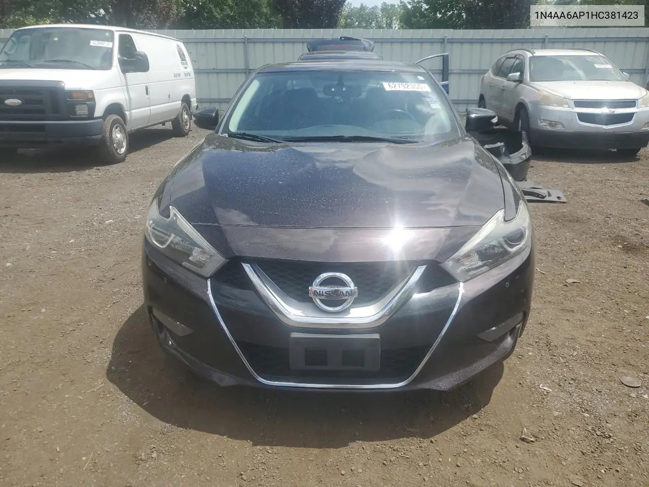 2017 Nissan Maxima 3.5S VIN: 1N4AA6AP1HC381423 Lot: 62792355