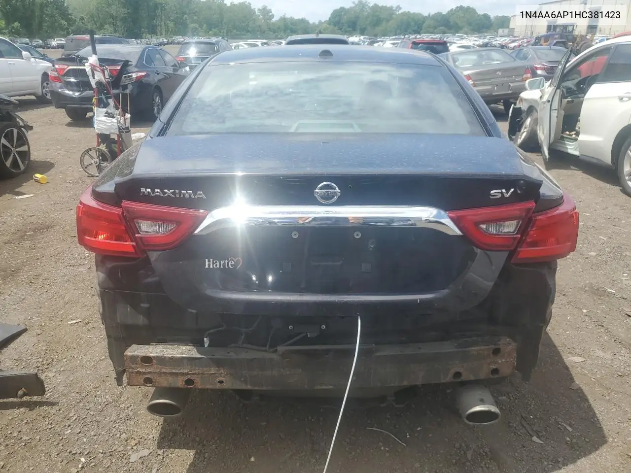 2017 Nissan Maxima 3.5S VIN: 1N4AA6AP1HC381423 Lot: 62792355