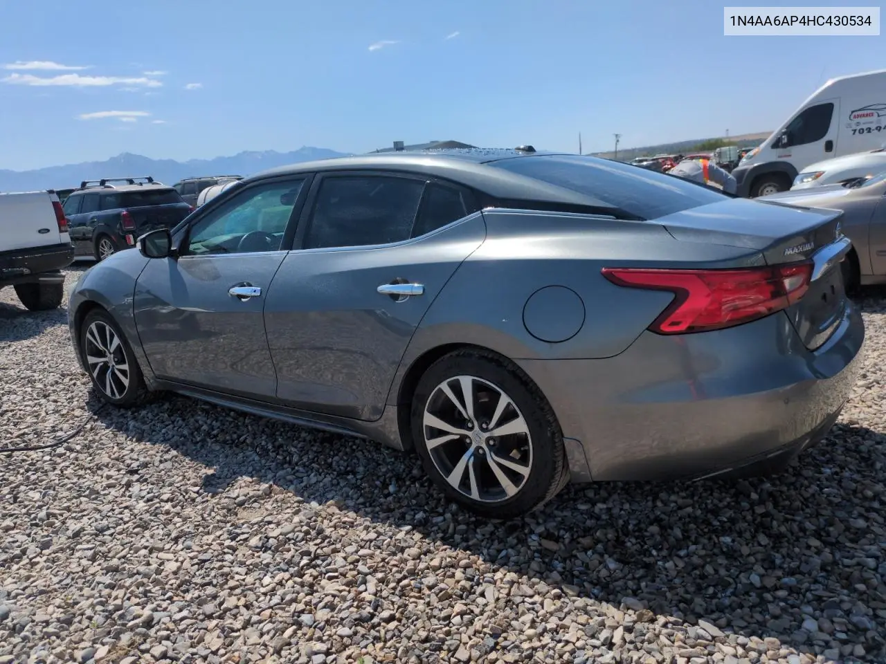 2017 Nissan Maxima 3.5S VIN: 1N4AA6AP4HC430534 Lot: 62919035