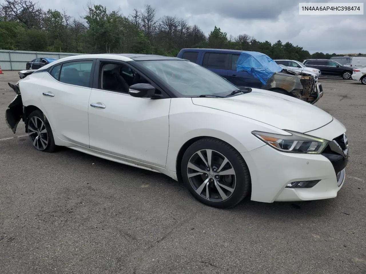 2017 Nissan Maxima 3.5S VIN: 1N4AA6AP4HC398474 Lot: 63840895