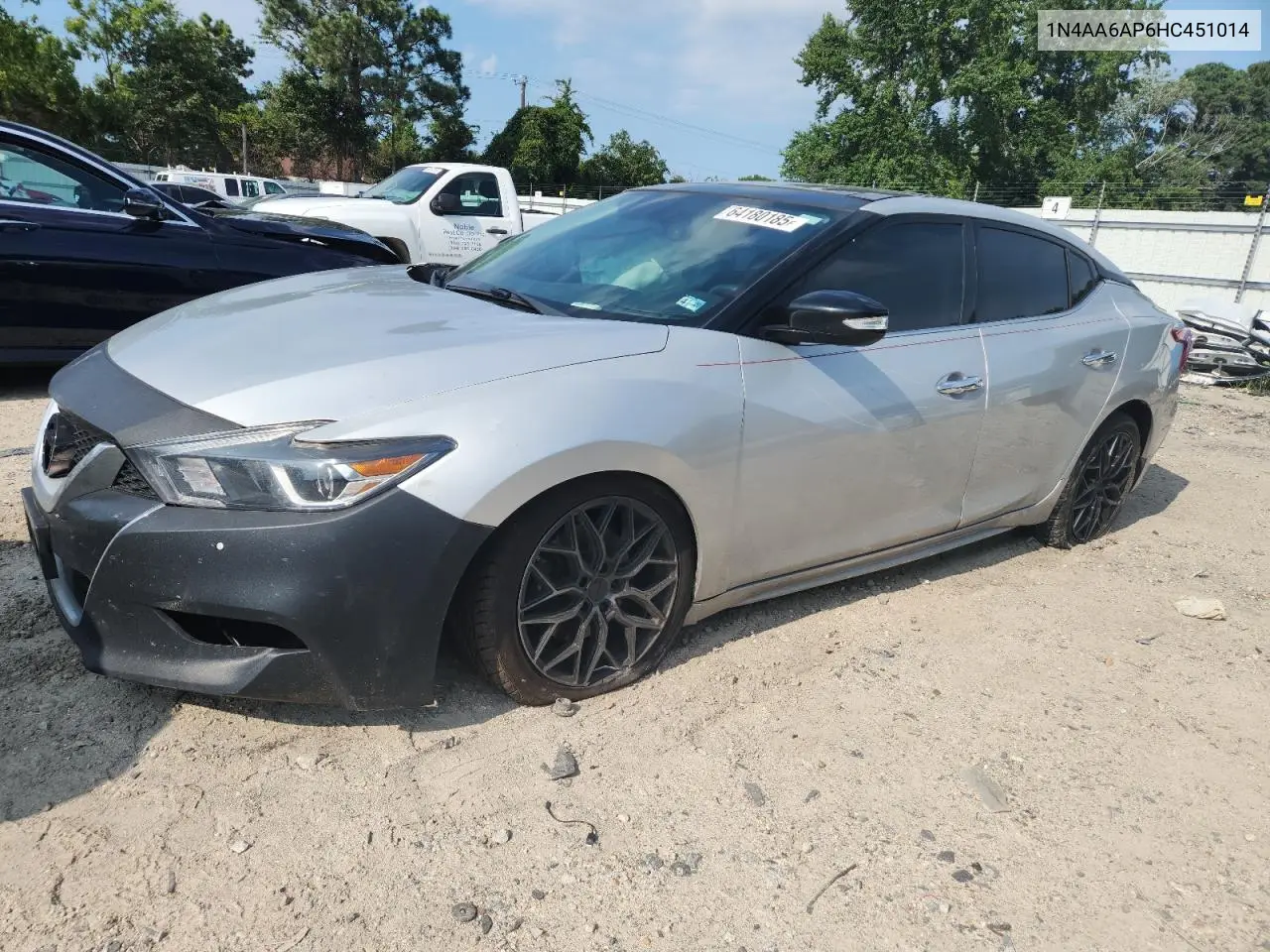 2017 Nissan Maxima 3.5S VIN: 1N4AA6AP6HC451014 Lot: 64180185