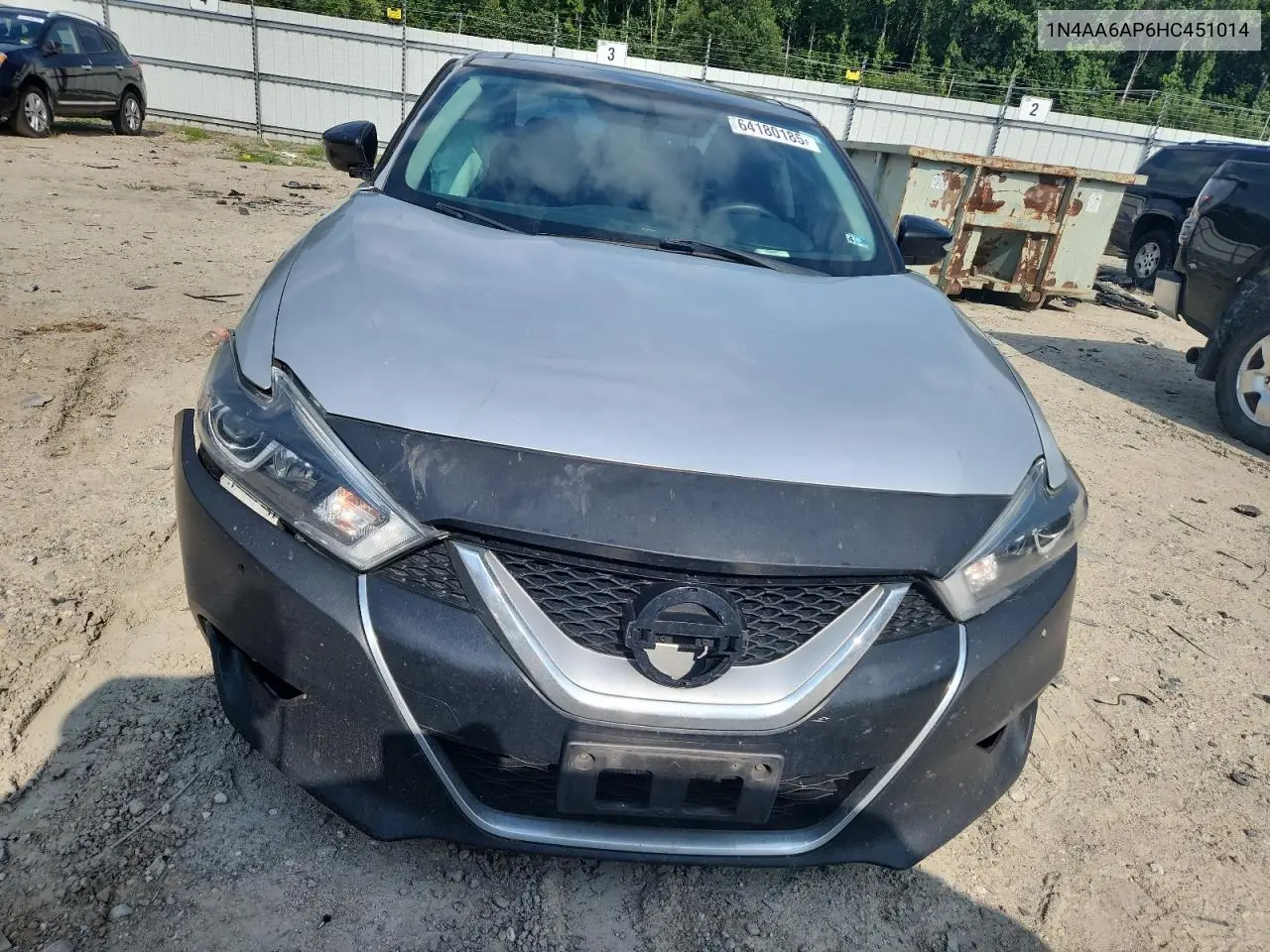 2017 Nissan Maxima 3.5S VIN: 1N4AA6AP6HC451014 Lot: 64180185