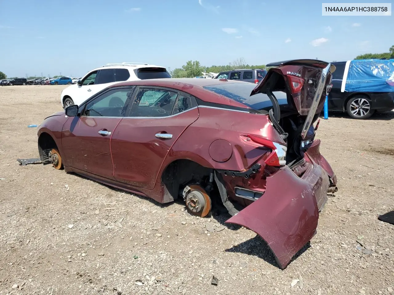 2017 Nissan Maxima 3.5S VIN: 1N4AA6AP1HC388758 Lot: 64576645