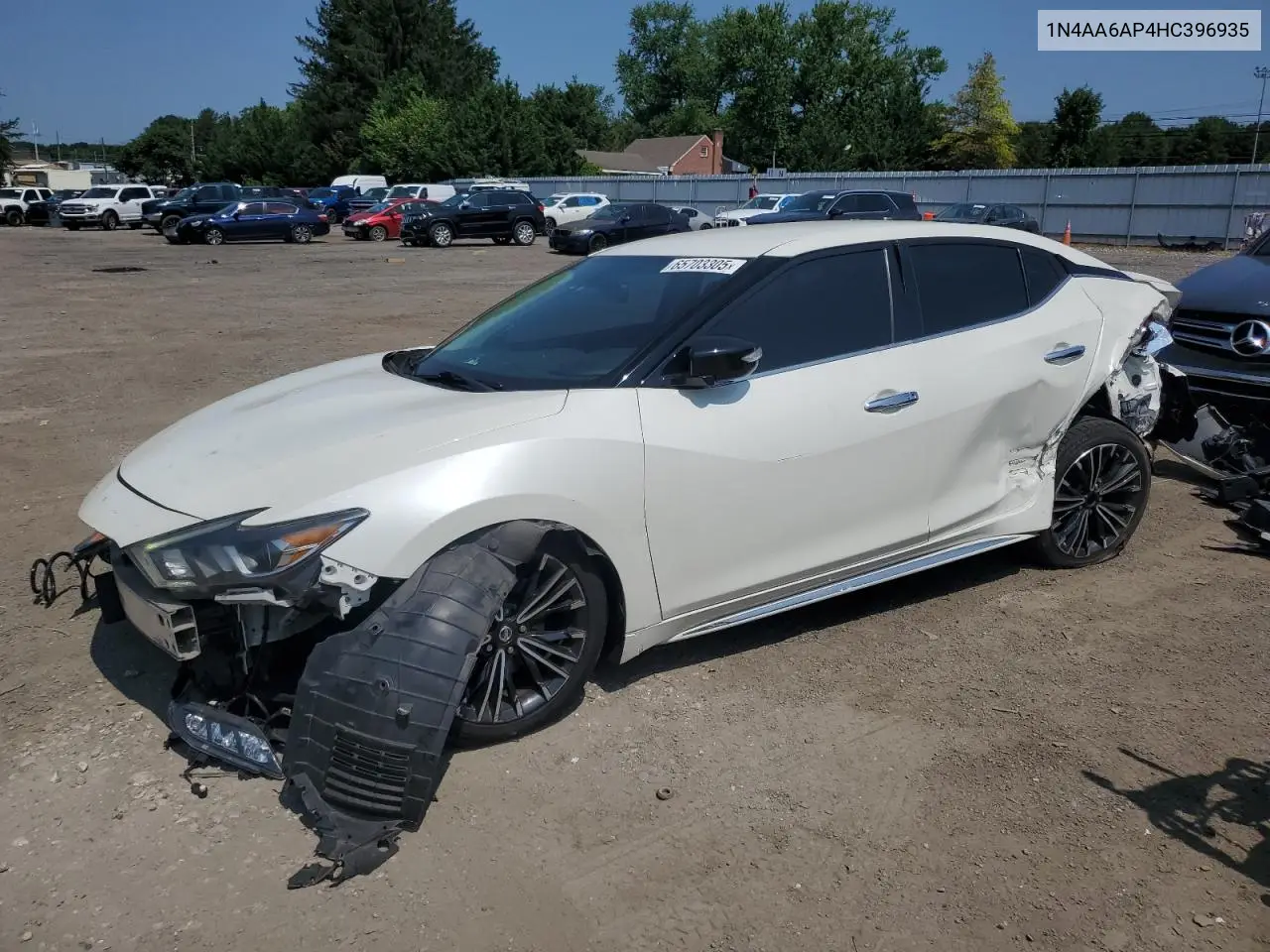 2017 Nissan Maxima 3.5S VIN: 1N4AA6AP4HC396935 Lot: 65703305