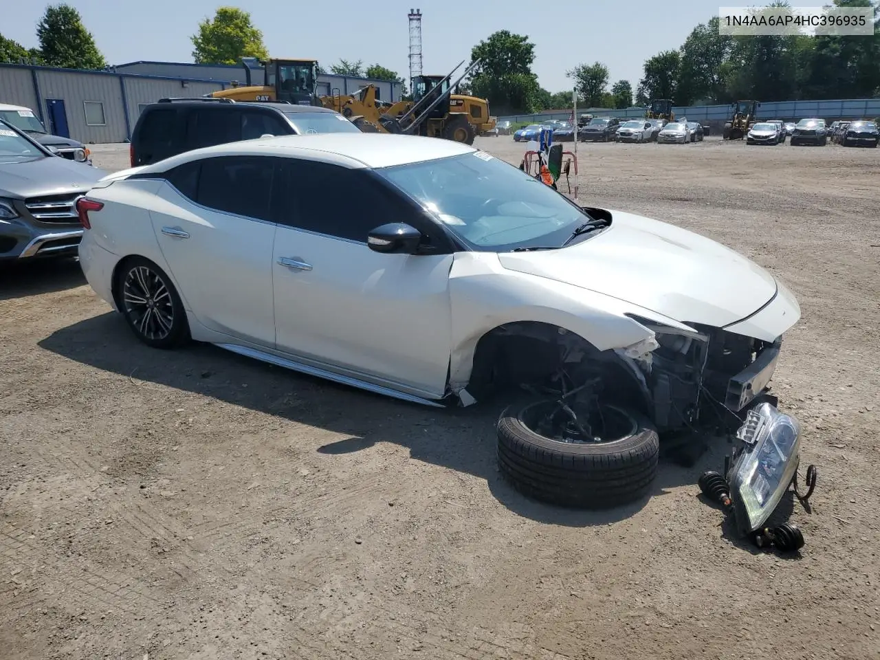 2017 Nissan Maxima 3.5S VIN: 1N4AA6AP4HC396935 Lot: 65703305