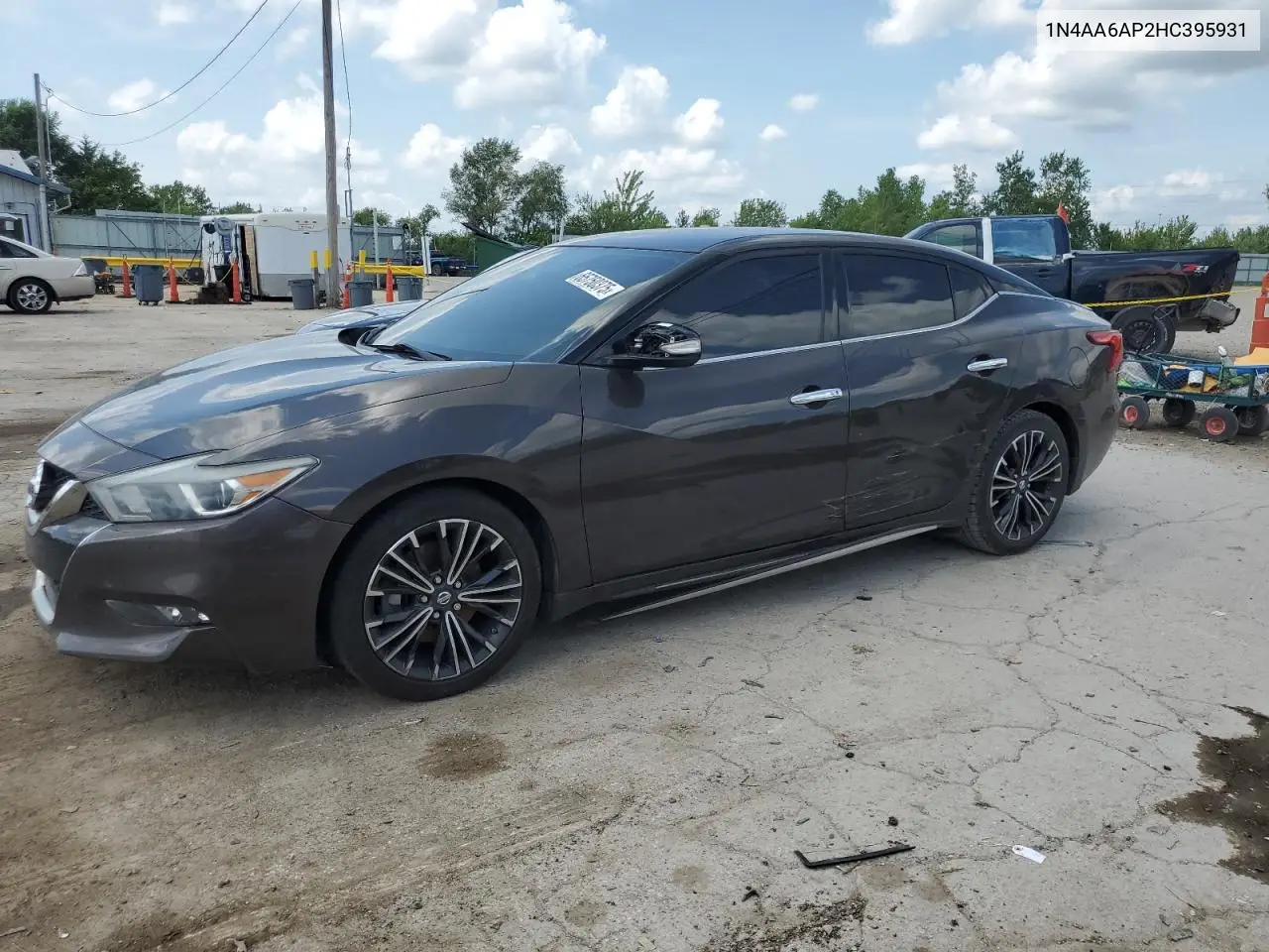2017 Nissan Maxima 3.5S VIN: 1N4AA6AP2HC395931 Lot: 65750375
