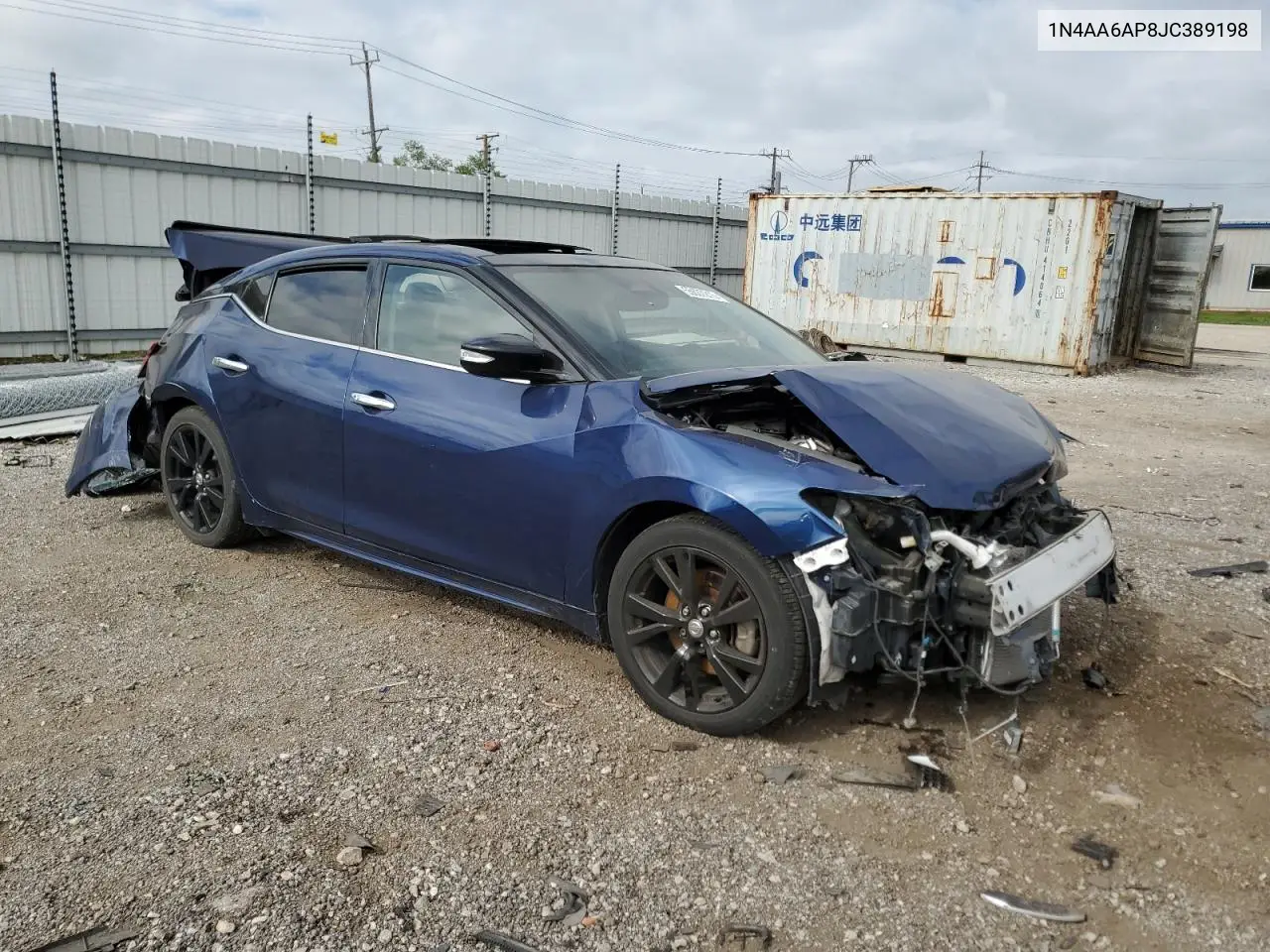 2018 Nissan Maxima 3.5S VIN: 1N4AA6AP8JC389198 Lot: 55637215