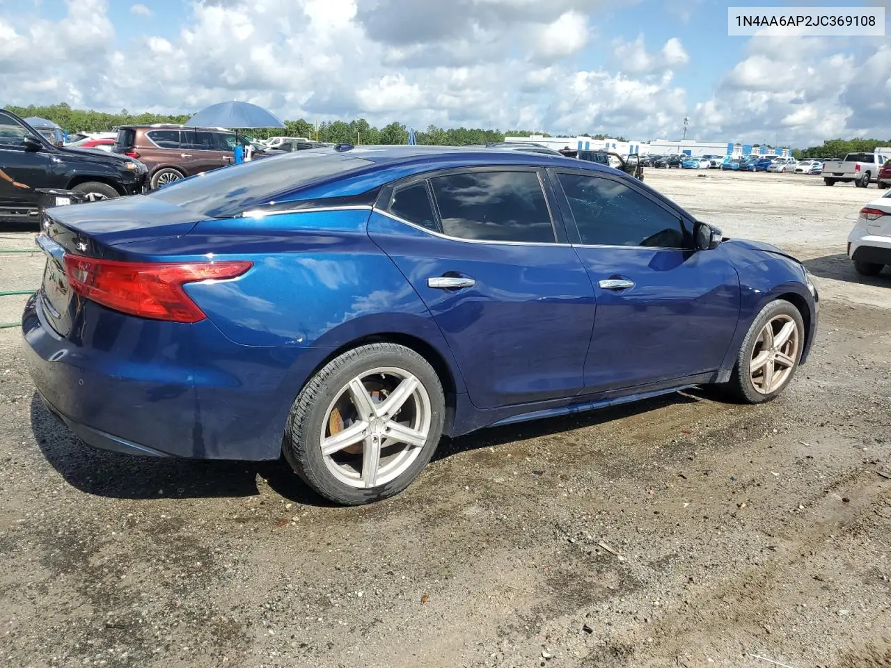 2018 Nissan Maxima 3.5S VIN: 1N4AA6AP2JC369108 Lot: 56681895
