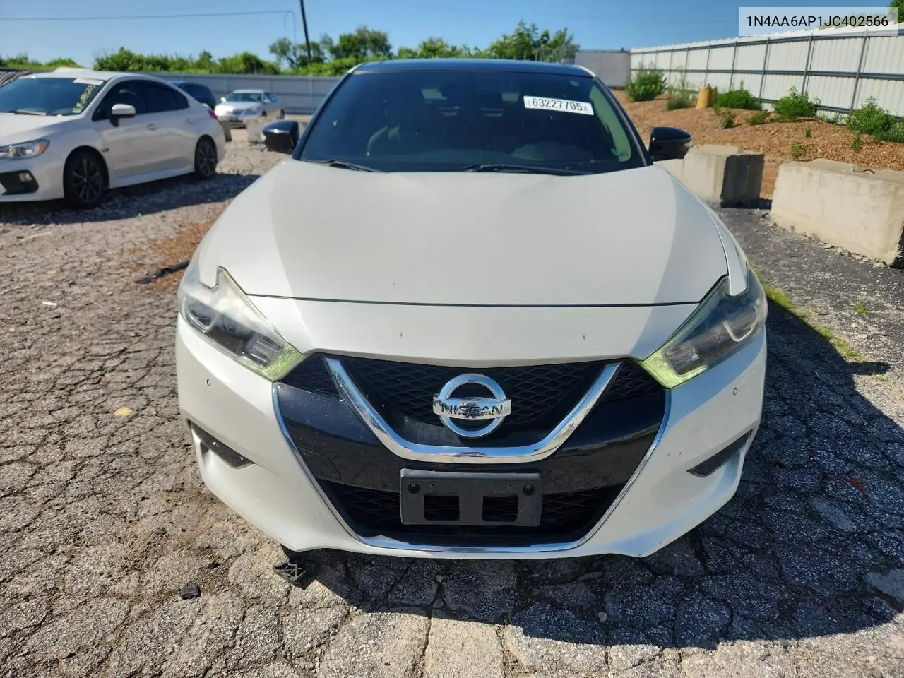 2018 Nissan Maxima 3.5S VIN: 1N4AA6AP1JC402566 Lot: 63227705