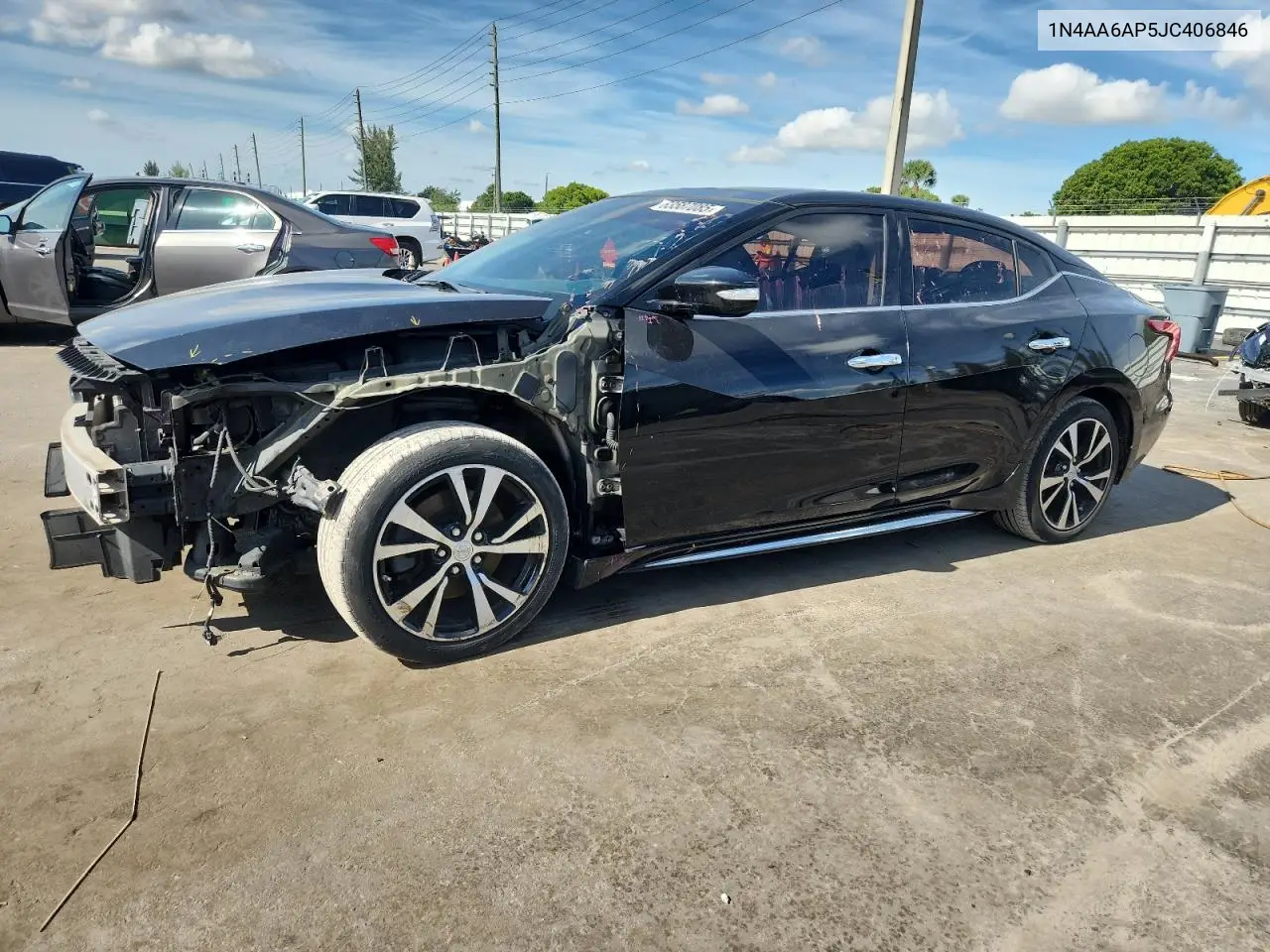2018 Nissan Maxima 3.5S VIN: 1N4AA6AP5JC406846 Lot: 63587085