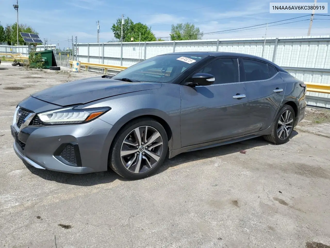 2019 Nissan Maxima S VIN: 1N4AA6AV6KC380919 Lot: 56745215