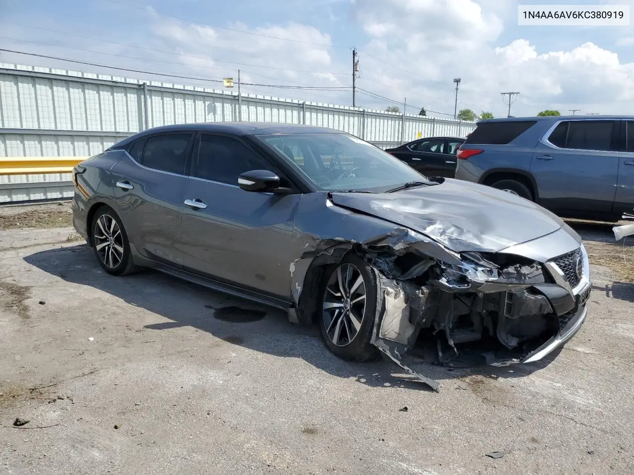2019 Nissan Maxima S VIN: 1N4AA6AV6KC380919 Lot: 56745215