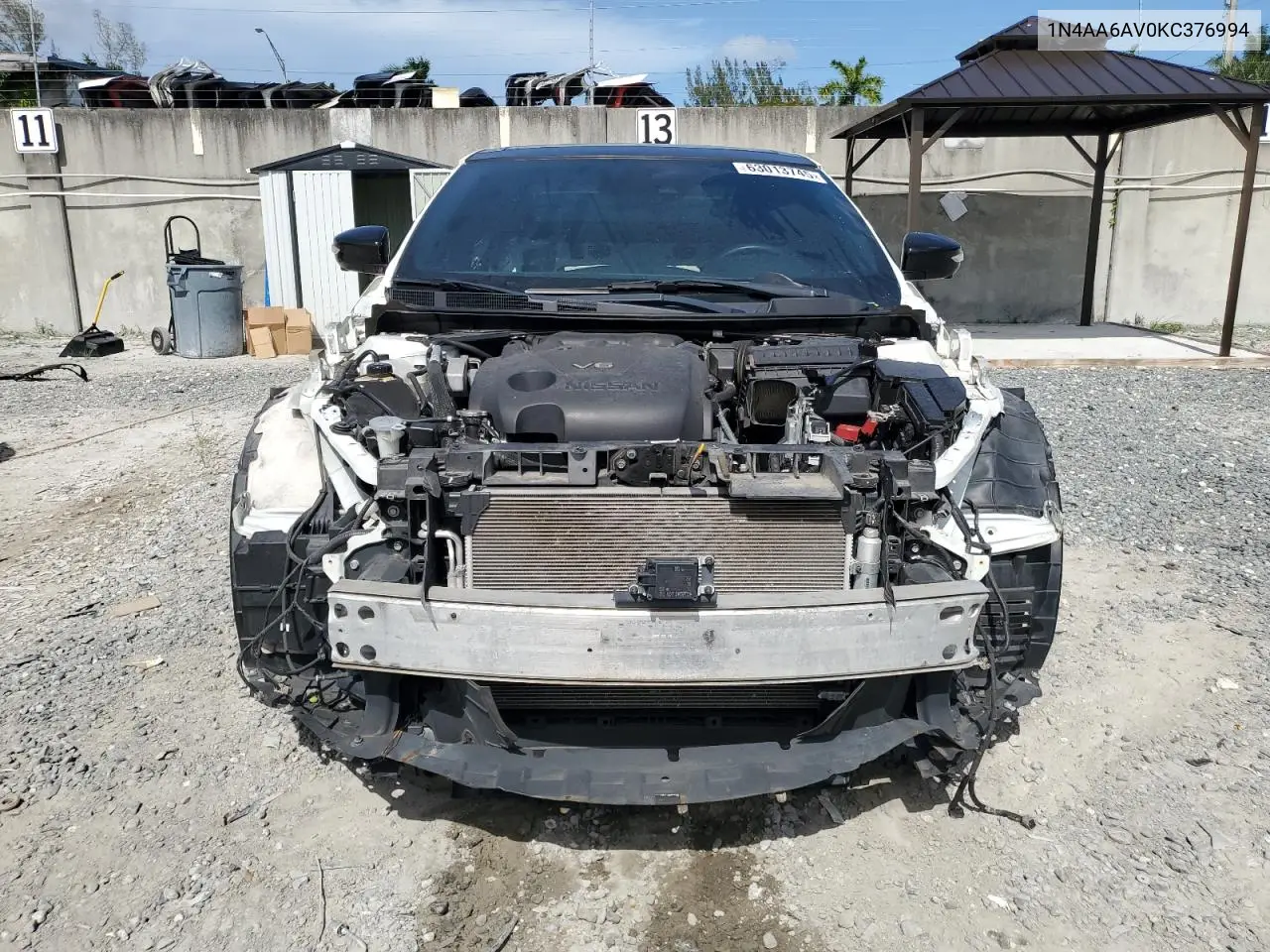 2019 Nissan Maxima S VIN: 1N4AA6AV0KC376994 Lot: 63013745
