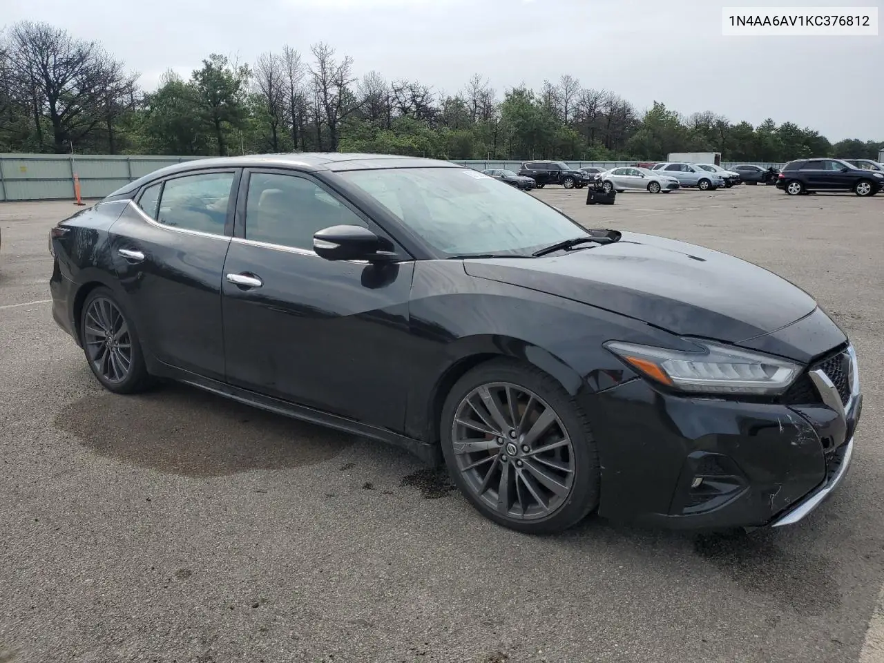 2019 Nissan Maxima S VIN: 1N4AA6AV1KC376812 Lot: 63152855